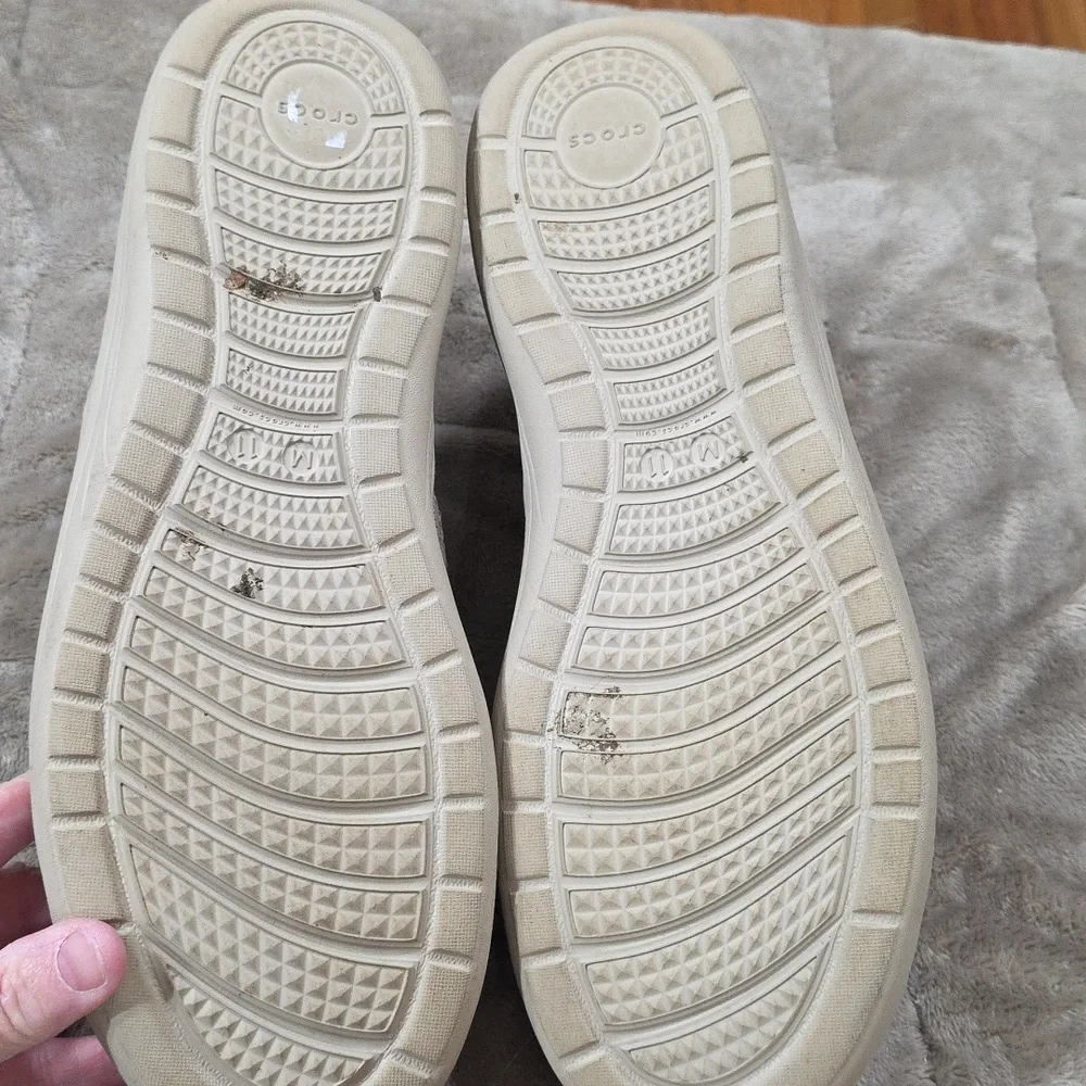 Reviva by Crocs Men's Slip-On Loafers Tan Stretch Comfort Casual Sz 11 EUC - Picture 9 of 12